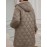 Women's Elegant Quilted Hooded Jacket with Zipper Closure - Large Square Pattern, Machine Washable, All-Season Versatile Outerwear for Casual & Formal Wear, Formal Coat, Easy Maintenance Coat