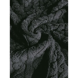 Plus Size - Women'S Plush Fleece-Lined Hooded Coat - Cozy Double-Breasted Mid-Length Winter Coat with Fluffy Lining, Elegant Solid Color Design for Fall/Winter, Warm & Stylish Outerwear, Winter Coats, Fall Fashion, Soft Texture