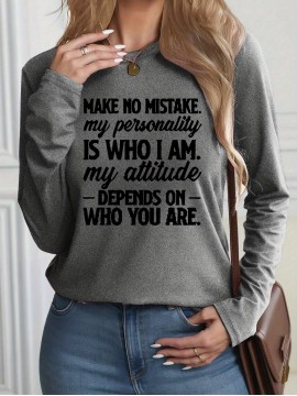 Women's Green Motivational Quote T-Shirt - 